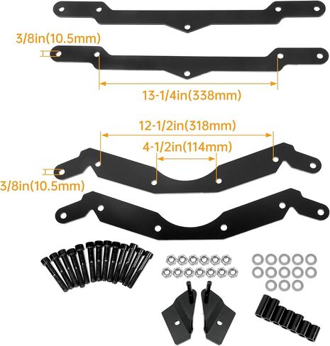 Kojem 3" Lift Kit + Sway Bar Quick Disconnect Suspension Lift Compatible with 2007-2014 Polaris RZR 800 Heavy Duty Steel -Black in Saudi Arabia