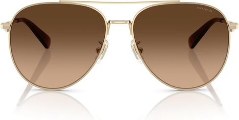 نظارات شمسية نسائية من COACH Hc7169 معدنية C Hardware Aviator in Saudi Arabia
