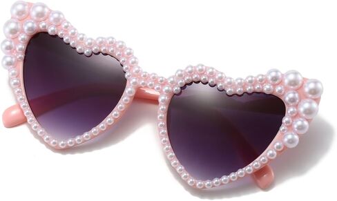 نظارات شمسية على شكل قلب للعرائس من Xpectrum Pearl، نظارات شمسية لحفلات الزفاف، نظارات لحفلات العزوبية للعروس in Kuwait