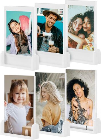 Cute Mini Instax Polaroid Frame, 2x3 Picture Frames for Fujifilm Instax Mini Film, Small Polaroid Frames for Wallet Size Photos, Little Photos Desktop Display Holder,12 Pack in Saudi Arabia