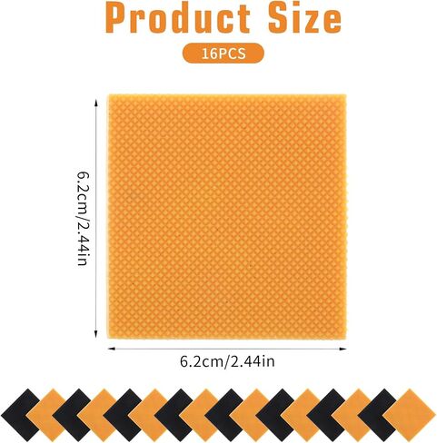 16pcs High Heels Patch, Rubber Boot Heel Replacement Square Sole Repair Tips Stickers Anti Heel Caps High Heel Tread Pad Non Slip Heel Protectors(6.2x6.2x0.4cm) in Saudi Arabia