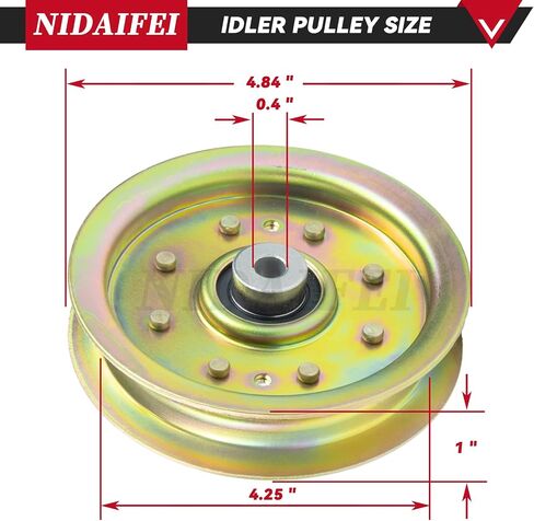 Greased 3 Pack 918-0671 Spindle Assembly with 756-04129 Idler Pulley Replaces 918-0671B, 918-04608A, 618-0671, 618-04608, 918-0671D for cub Cadet ZT54, RZT54, Craftsman ZTL8000 Tractor in Kuwait
