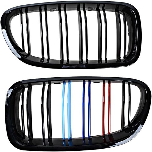 استبدال AstraDepot لشبكة الرادياتير الأمامية شواء ألياف الكربون BMW F10 528i 535i 550i 4D M5 2010-2017 أسود لامع in Saudi Arabia