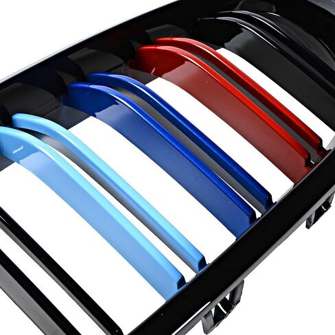 استبدال AstraDepot لشبكة الرادياتير الأمامية شواء ألياف الكربون BMW F10 528i 535i 550i 4D M5 2010-2017 أسود لامع in Saudi Arabia