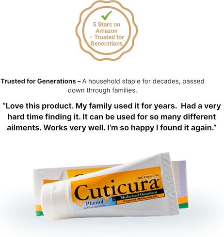 Medicated Ointment 1oz - Best Medicated Ointment Cream to Cure Minor Burns, Minor Cuts, Sunburn, Insect Bites and More (6 Pack) in Kuwait