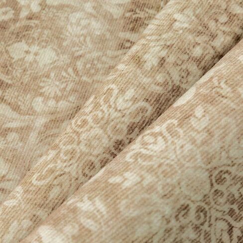8x10 Area Rug Washable Vintage Living Room Bedroom Carpet Indoor Large Non Slip Soft Low Pile Thin Beige Rug Retro Accent Throw Office Dining Room in Kuwait
