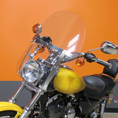 TCMT Clear Windshield 39mm Clamps Fit For Harley Sportster XL883 XL1200 1988-2022 in Saudi Arabia