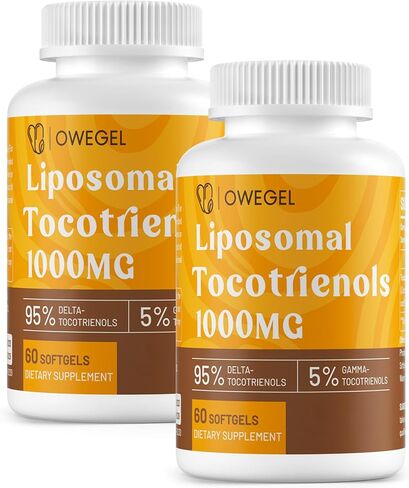 Liposomal Vitamin E Tocotrienols 1000mg - High Potency Tocotrienol Supplements,95% Delta & 5% Gamma Tocotrienols Capsules in Saudi Arabia