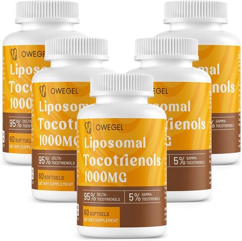 Liposomal Vitamin E Tocotrienols 1000mg - High Potency Tocotrienol Supplements,95% Delta & 5% Gamma Tocotrienols Capsules in Saudi Arabia