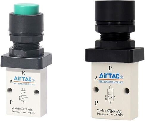 1PCS S3PP/S3PF-M5/06/08 Control Valve(3/2Way) Manual Mechanical Valve(S3PF-06G) in Saudi Arabia