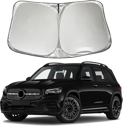 Car Windshield Sun Shade Sunshade Compatible with Mercedes Benz GLB 250 200 35 AMG 2026 2025 2024 2023-2020 Accessories, Foldable Car Front Window Sun Shield Visor in Saudi Arabia