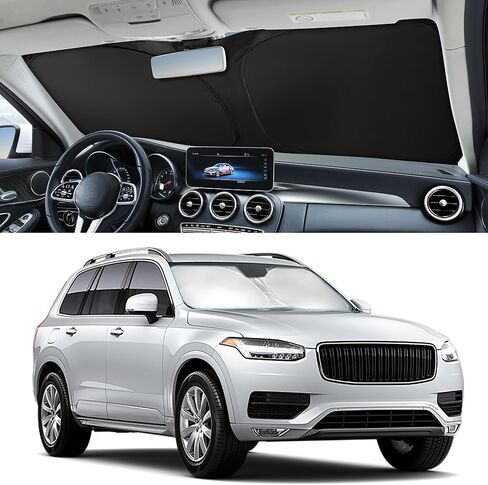 Car Windshield Sun Shade Sunshade Compatible with Mercedes Benz GLB 250 200 35 AMG 2026 2025 2024 2023-2020 Accessories, Foldable Car Front Window Sun Shield Visor in Saudi Arabia