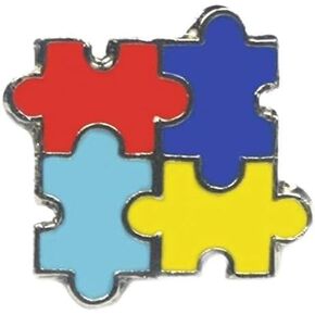 Autism Awareness Puzzle Tack Pin in Saudi Arabia