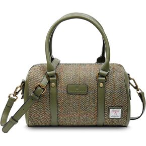 Islander® The Medium Duffel Ladies Shoulder Bag with Harris Tweed, Chestnut Herringbone in Kuwait