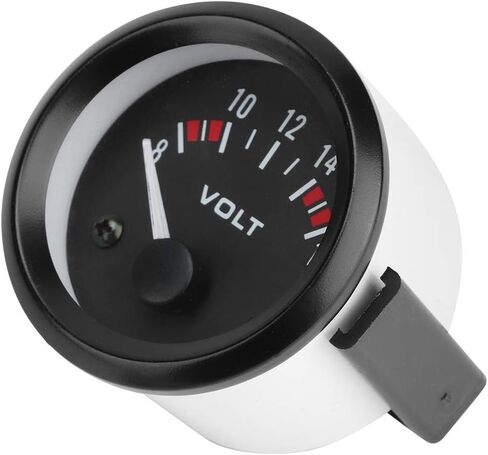 Aramox Voltage Gauge, Car Universal 12V Voltmeter 52mm/2in Voltage Meter Gauge 8-16V BX100007 in Saudi Arabia