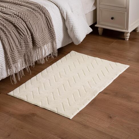 Area Rug 4X6,Washable Area Rugs with Non-Slip TPR Backing Design,Fluffy Soft Feeling,Durable Braided Foldable Area Rug for Bedroom Living Room Home Office,Grey in Saudi Arabia