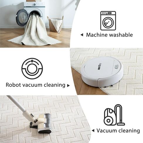Area Rug 4X6,Washable Area Rugs with Non-Slip TPR Backing Design,Fluffy Soft Feeling,Durable Braided Foldable Area Rug for Bedroom Living Room Home Office,Grey in Saudi Arabia