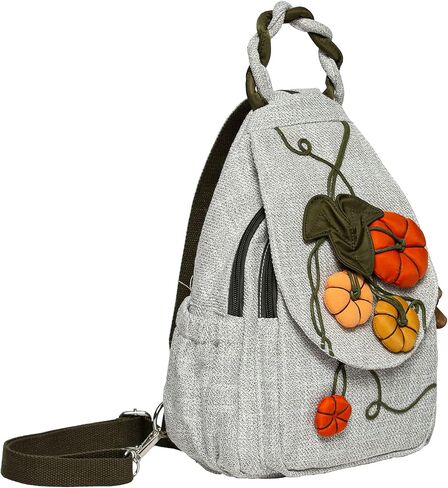 Light lady backpack Casual Canvas Backpack，Hand-woven ladies backpack，Convertible Multifunctional Straps Ladies Shoulder Chest Bag in Saudi Arabia