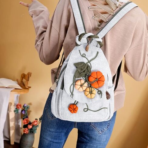 Light lady backpack Casual Canvas Backpack，Hand-woven ladies backpack，Convertible Multifunctional Straps Ladies Shoulder Chest Bag in Saudi Arabia