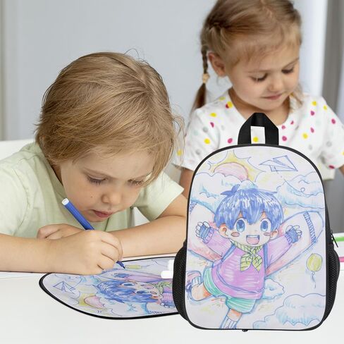 2PCS Children White Blank Backpack for Heat Transfer Printing, Custom Personalized Sublimation Backpack 16 Inch Primary Student Backpack Day Pack in Saudi Arabia