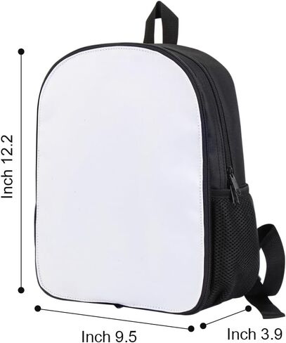 2PCS Children White Blank Backpack for Heat Transfer Printing, Custom Personalized Sublimation Backpack 16 Inch Primary Student Backpack Day Pack in Saudi Arabia
