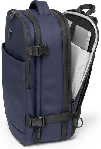 Traveler's Choice Markham 27L Backpack, Expandable, Business, Travel, Work, Office, Camping, Hunting, Fishing, Black, Large in Kuwait