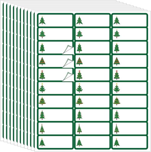 Spiareal 750 Pcs Christmas Address Labels 1 x 2.625 Inch Red and Black Plaid Printable Gift Tags Address Stickers for Envelopes Christmas Mailing Labels Buffalo Plaid Kraft Stickers 30 Per Sheet in Saudi Arabia
