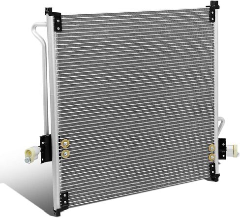 Auto Dynasty 4904 Aluminum A/C Condenser Compatible with Mazda B2300 B2500 B3000 B4000 Ford Ranger 2.3L 2.5L 3.0L 4.0L 98-10, Metallic in Saudi Arabia