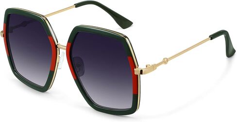 STORYCOAST Oversized Square Sunglasses Womens Retro Shades Luxury Big Sun Glasses UV400 Protection S8696 in Kuwait