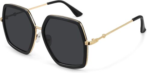STORYCOAST Oversized Square Sunglasses Womens Retro Shades Luxury Big Sun Glasses UV400 Protection S8696 in Kuwait
