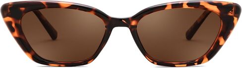FEISEDY Trendy Polarized Cateye Sunglasses for Women Men Retro Rectangle Narrow Sunnies B4176 in Saudi Arabia