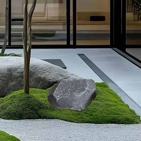 Artificial Faux Landscape Rock Garden Decoration Accessories Versatile Irregular Grey for Photography Prop Decorative Stone, 33x23x23cm in Kuwait