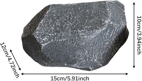 Artificial Faux Landscape Rock Garden Decoration Accessories Versatile Irregular Grey for Photography Prop Decorative Stone, 33x23x23cm in Kuwait