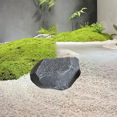Artificial Faux Landscape Rock Garden Decoration Accessories Versatile Irregular Grey for Photography Prop Decorative Stone, 33x23x23cm in Kuwait