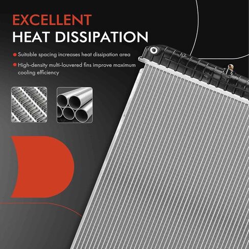 A-Premium Engine Coolant Radiator Assembly with Transmission Oil Cooler Compatible with Freightliner 114SD 2012-2019, Coronado 2008-2019 & Western Star 4700SB/4700SF/4900EX/4900FA/4900SA 2012-2019 in Saudi Arabia