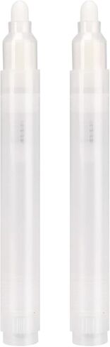 Refillable Paint Markers 2 Pcs/Pack 11mm Jumbo Tips - Clear Watercolor Brush Pens for Acrylic Permanent Paint Empty Markers for Watercolor Painting, Doodling, and DIY Art in Kuwait