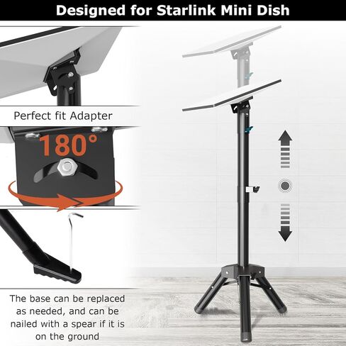 Starlink Mini Tripod Mount, Starlink Mini Mounting Kit for Starlink Internet Kit Satellite in Kuwait