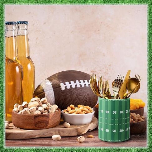 6 Set 5 Inch Baseball Table Centerpiece Sports Round Flower Box with Paper Removable Foam Vase for Artificial Flowers Baseball Utensil Holder Kitchen Home Party Decorations in Saudi Arabia
