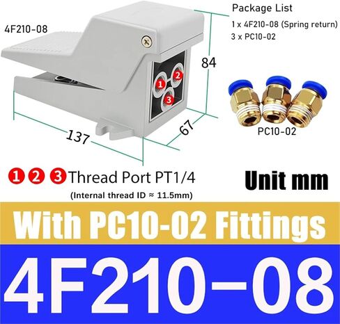1 قطعة 4F210-08 FV-02 PT1/4 القدم الساحرة FV320 FV420 ST-402 صمام هوائي اسطوانة تبادل الهواء صمام التحكم الاتجاهي أداة (فقط ST-403) in Saudi Arabia
