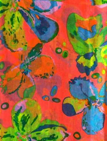 Peach Couture Paint The Town Red Cherry Blossom Floral Print Infinity loop Scarves in Saudi Arabia