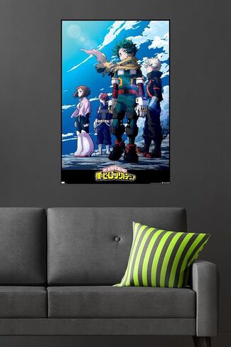 Trends International My Hero Academia: الموسم 7 - ملصق حائط فني لمفتاح المجموعة، 34 طول × 22.4 عرض، نسخة غير مؤطرة in Saudi Arabia