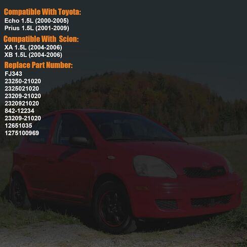 حاقن الوقود 2000-2009 متوافق مع Toyota Prius 2001-2009، Echo 2000-2005، for Scion XB XA 2004 2005 2006 1.5L L4 استبدال 23250-21020 155-0300 in Saudi Arabia