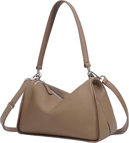 Genuine Leather Purses for Women, Real Leather Women's Shoulder bag Handbag Crossbody Bag Hoho bag with Adjustable Strap in Kuwait