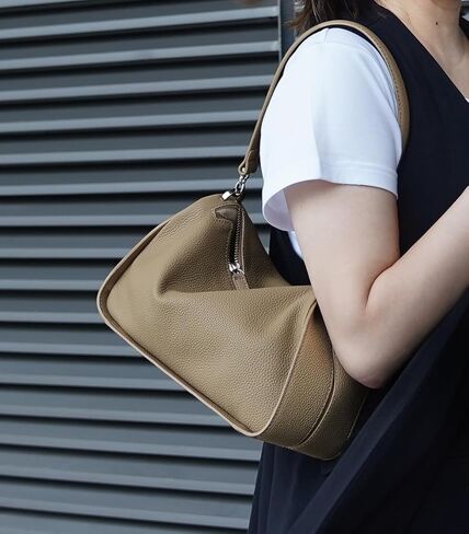 Genuine Leather Purses for Women, Real Leather Women's Shoulder bag Handbag Crossbody Bag Hoho bag with Adjustable Strap in Kuwait