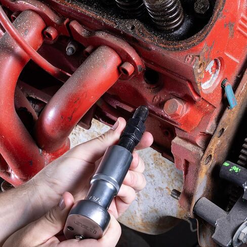 OEMTOOLS 25155 Limited Access Thread Chaser, Cleans Any Plug Hole with M14 x 1.25 Threads, Long with a Narrow Profile to Access Spark Plug Holes in Confined Spaces, 3/8 Drive in Saudi Arabia