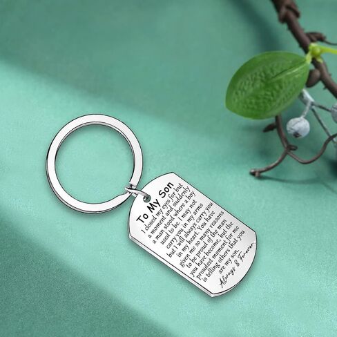 To My Son Keychain Inspirational Gifts for Son Gifts Son Keychain Encouragement Gifts in Saudi Arabia