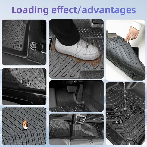 TPE All-Weather Floor Mats Cargo Liner for 2023-2025 Kia Sportage Accessories | Custom Fit for EX, LX, SX Prestige, X-Pro, X-Line (Gasoline), Heavy-Duty, Non-Slip, Black Interior Car Mats in Saudi Arabia