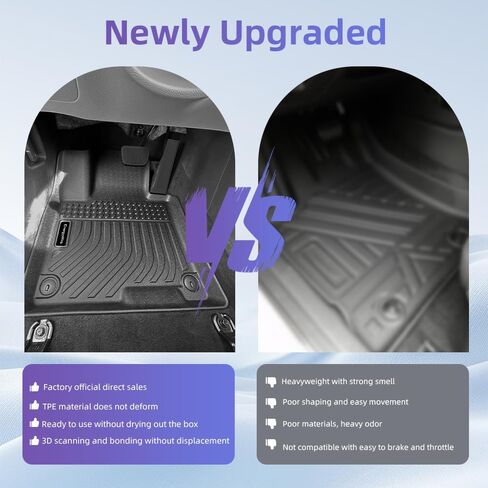 TPE All-Weather Floor Mats Cargo Liner for 2023-2025 Kia Sportage Accessories | Custom Fit for EX, LX, SX Prestige, X-Pro, X-Line (Gasoline), Heavy-Duty, Non-Slip, Black Interior Car Mats in Saudi Arabia