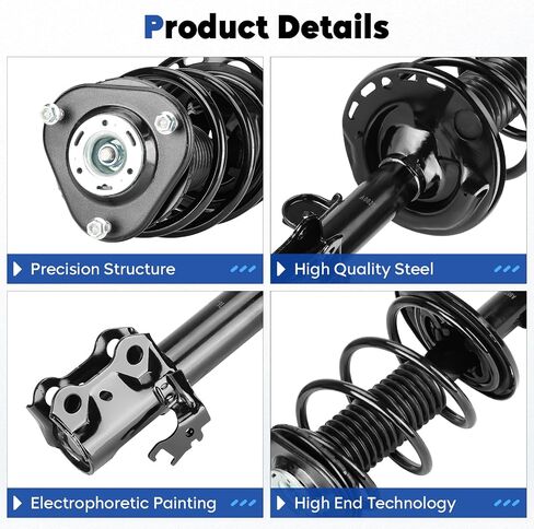 Front Struts Assembly Shock Absorber & Sway Bars End Links Fit for 2006-2008 Toyota RAV4 2.4L, 2009-2012 RAV4 2.5L, Replace for 172276 K750043 in Saudi Arabia
