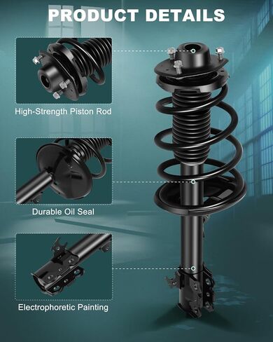 AUTOMUTO Strut Spring Assembly Front Pair struts and Shock Absorber for Lexus RX300 1999-2003 replacement for 1331782L 1331782R in Saudi Arabia